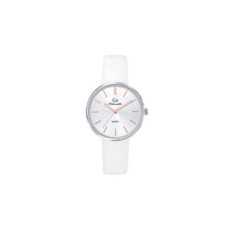 Montre Go Cuir Blanc