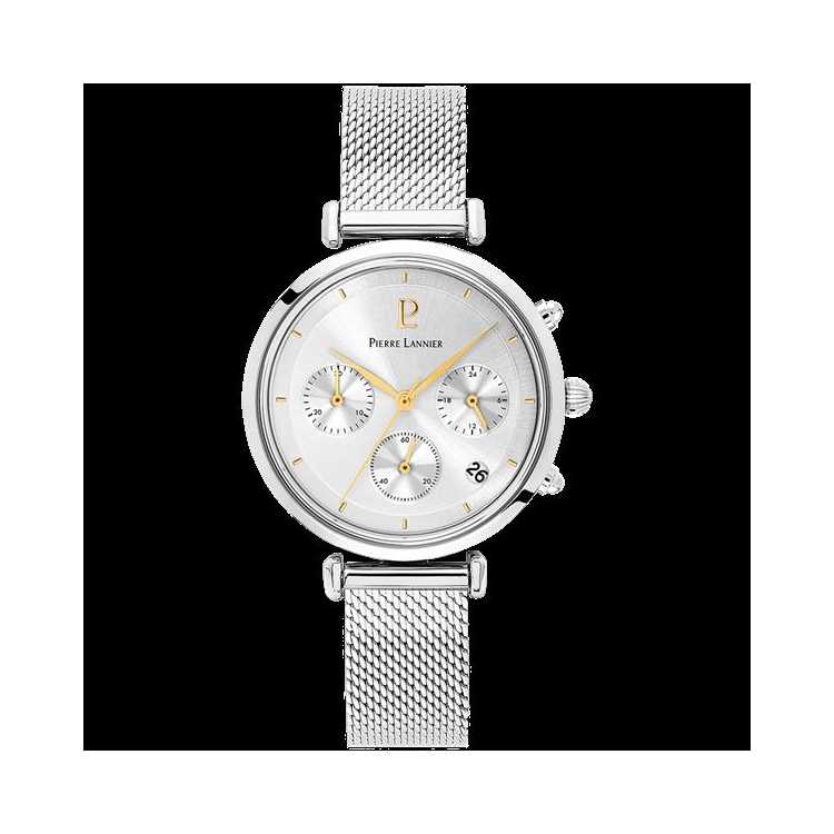 Montre Pierre Lannier Lutecia Argent Milanais