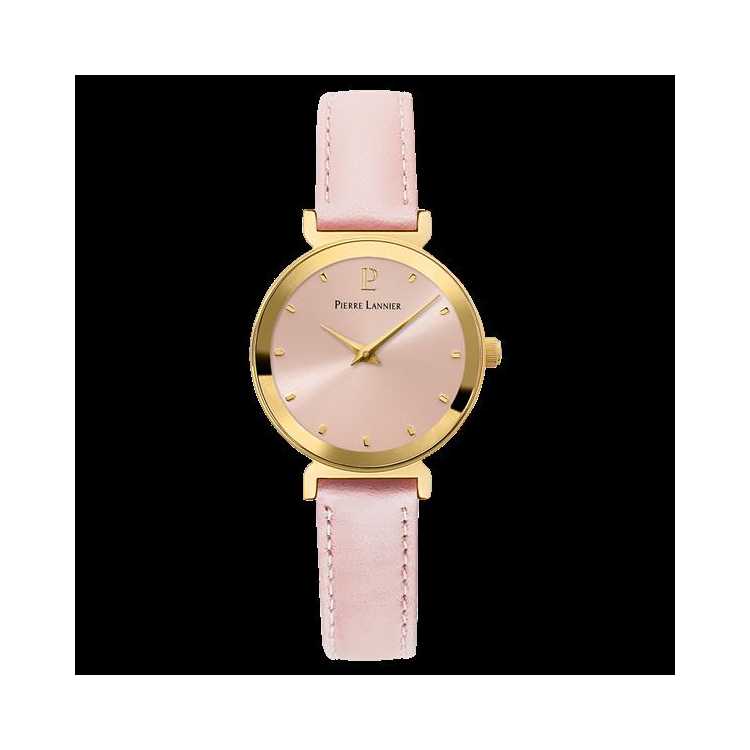 Montre Pierre Lannier Ligne Pure Dor Cuir