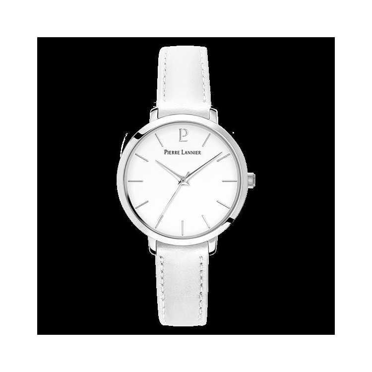 Montre Pierre Lannier Chouquette Argent Cuir