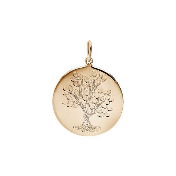 Pendentif Plaqué Or Arbre De Vie 20Mm