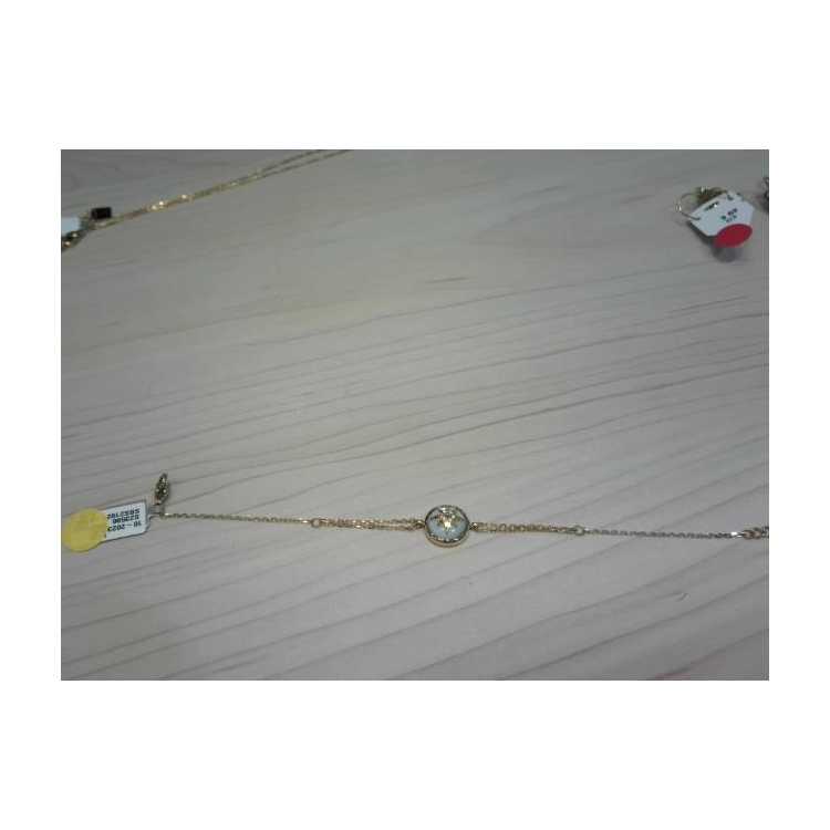 Bracelet–Evelyne–Acier Dore–Nacre–15+3Cm