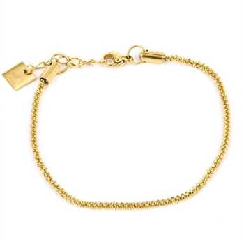 Bracelet–Simple–Acier Dore–15.5+3Cm