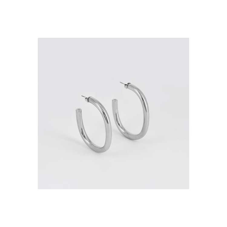 Boucle D Oreille–Agnes Acier