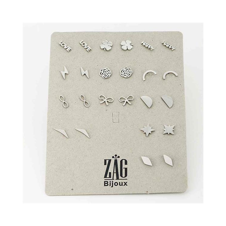 Boucles D Oreilles Set Acier Mix