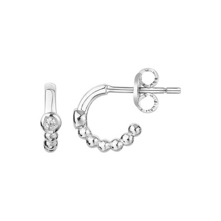 Boucles D Oreilles. Arentt 925, 2 Dia 0,03Cts