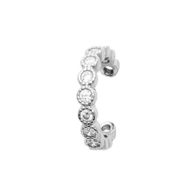 Bague D'Oreille Argent 925 Rhodie Oz Vendue A L'Unite