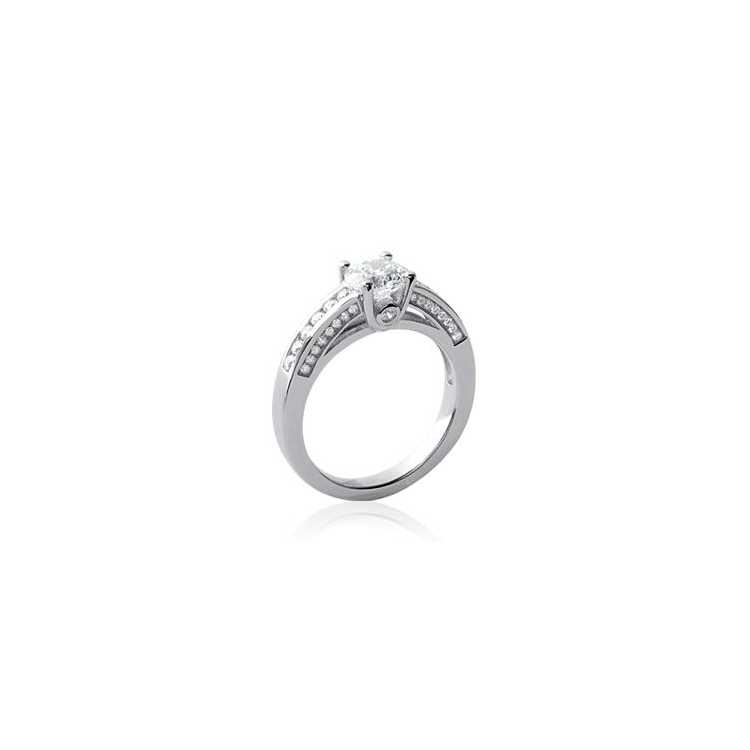 Bague Argent 925 Rhodie Oz Microserti