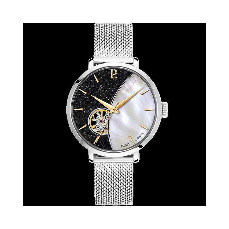 Montre Femme Automatique Bracelet Acier Argent