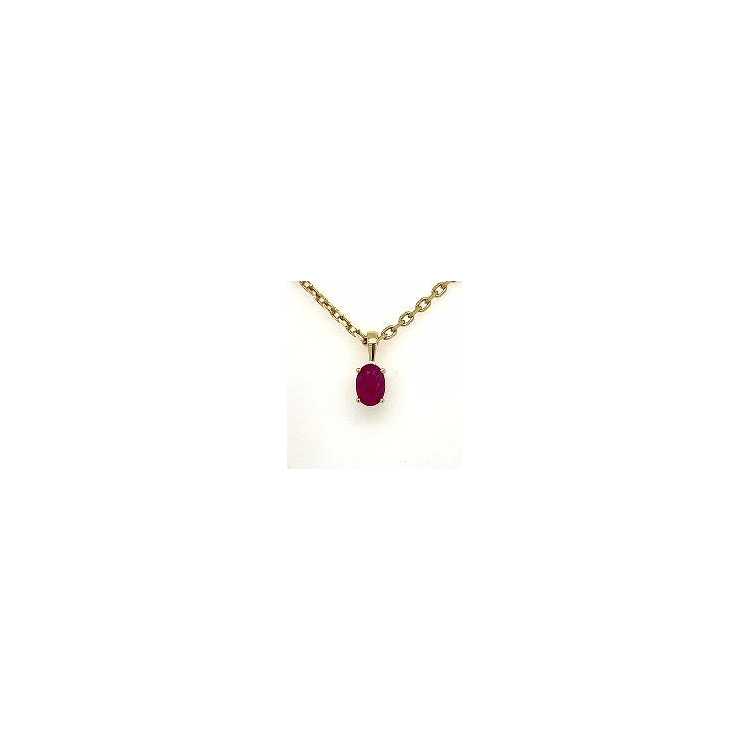 Pendentif Or Rubis 0.50