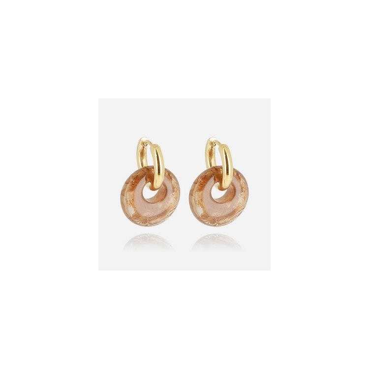 Boucle D Oreille–Medium–Acier Dore