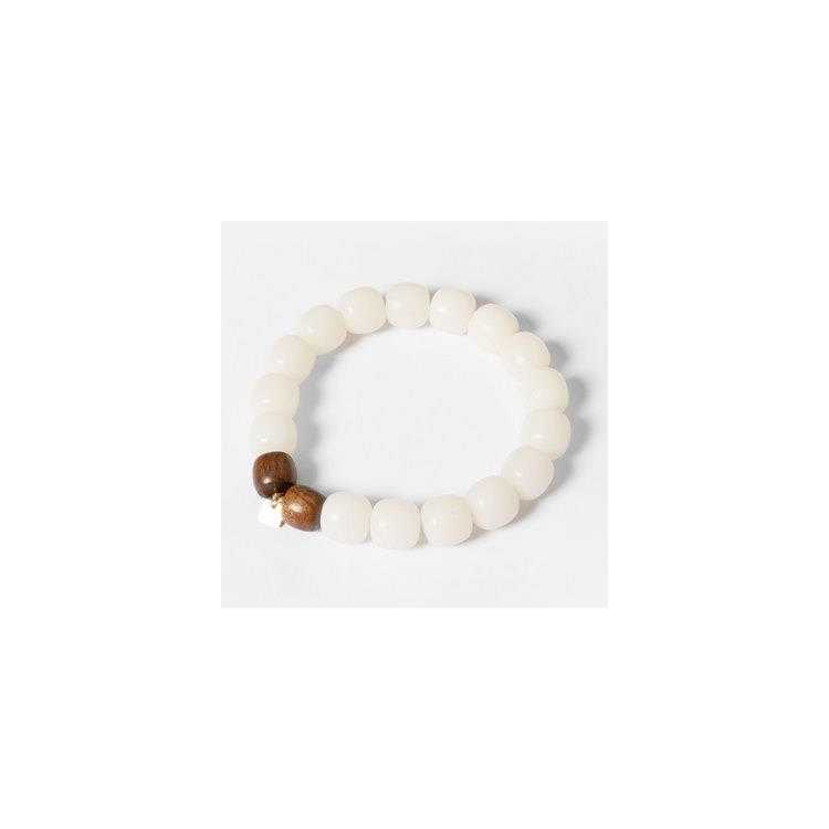 Bracelet–Reglable–Acier Dore–Graine De Bodhi