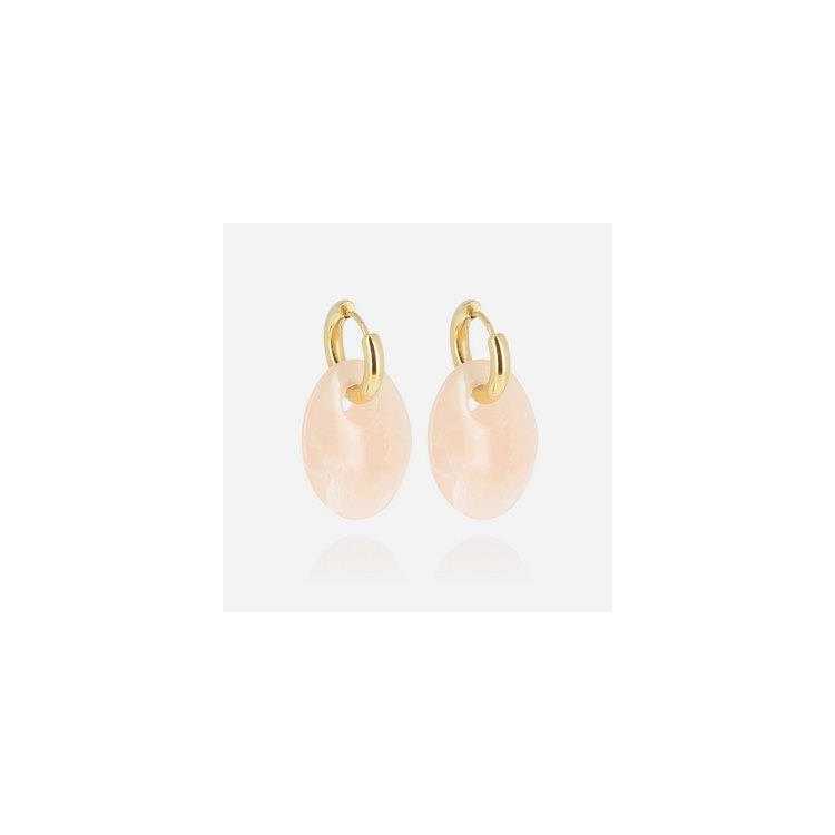 Boucle D Oreille–Medium–Acier Dore