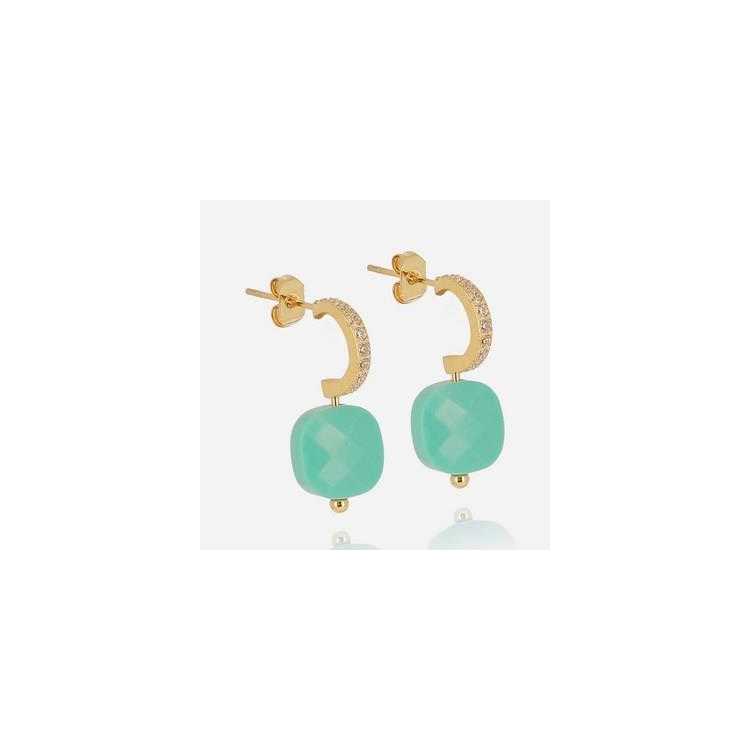 Boucle D Oreille–Medium–Acier Dore