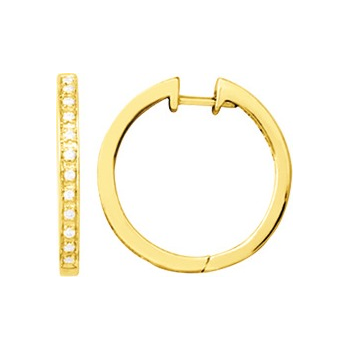 Boucles d'oreilles Diamants Or Jaune 750/1000