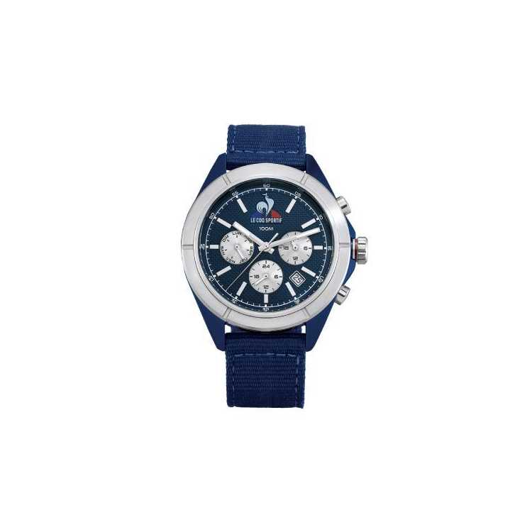 Montre Le Coq Sportif Quartz Jour Dat Nylon Bleu