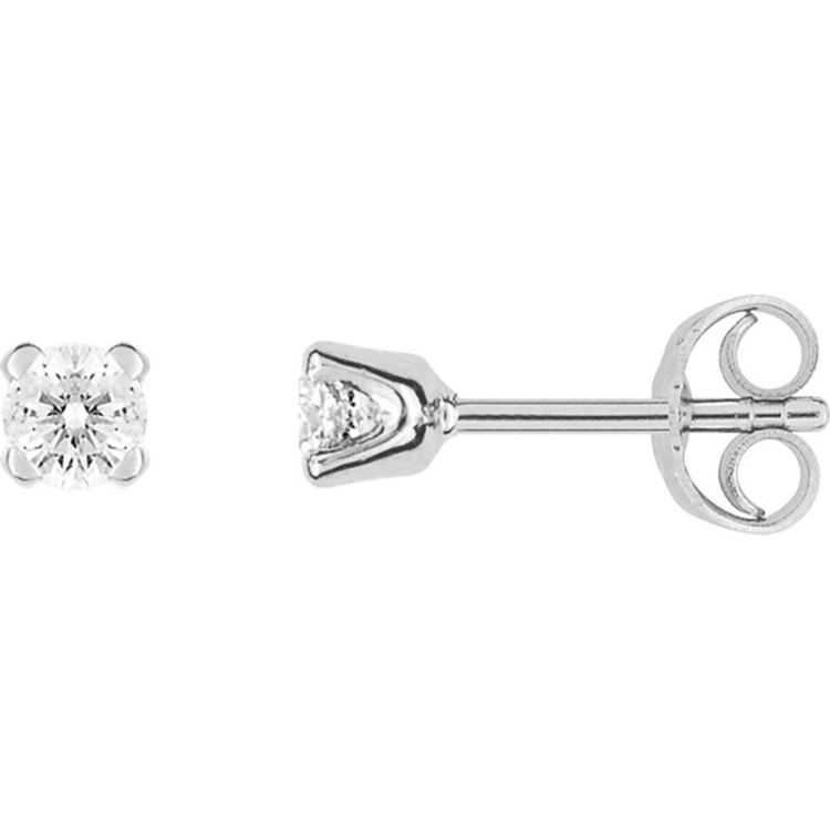 Boucles d'oreilles Diamants Or Blanc 750/1000