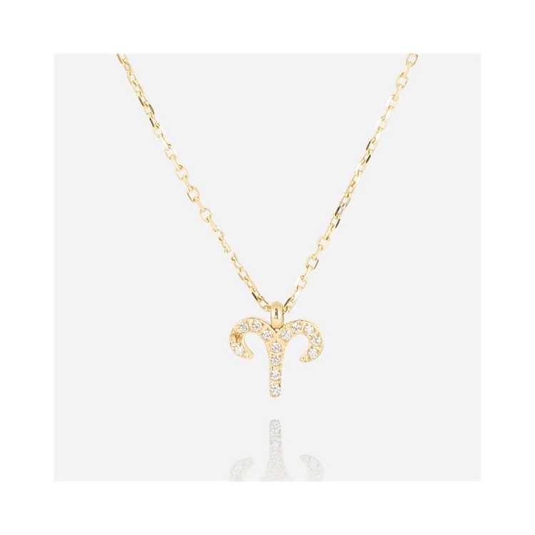 Collier-Necklace - Court - Short - Zirconium