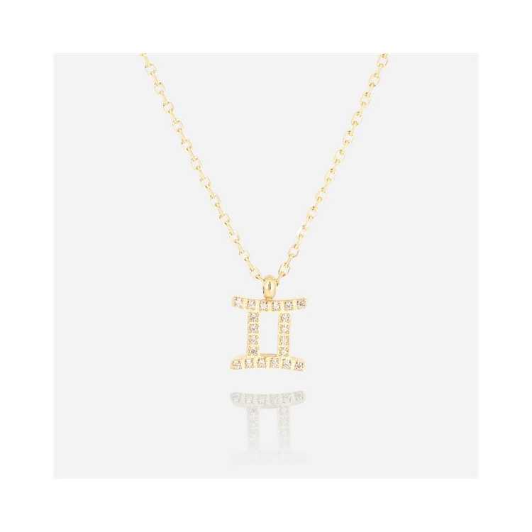 Collier-Necklace - Court - Short - Zirconium