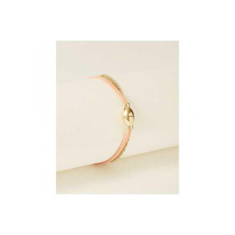 Bracelet Romane Bloom & Strass Peach Fd T2