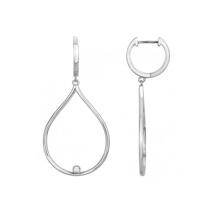 Boucles D 'Oreilles 925, 2 Dia 0,03Cts