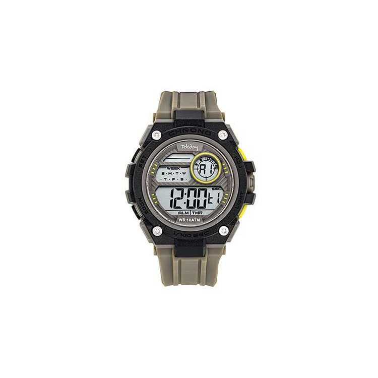 Montre Homme Lcd/Digital Tdb Silicone/Plastique