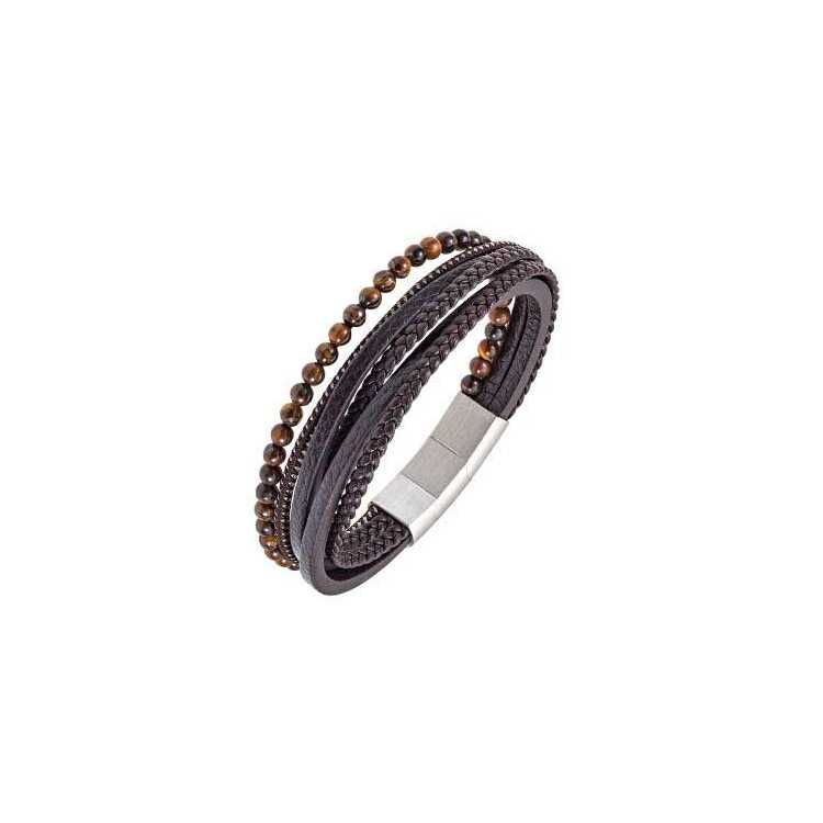 Bijoux Bracelet All Blacks Cuir