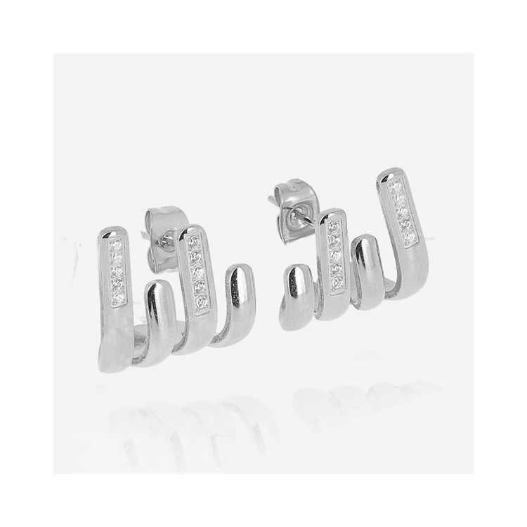 Boucle D Oreille–Medium Acier Zirconium