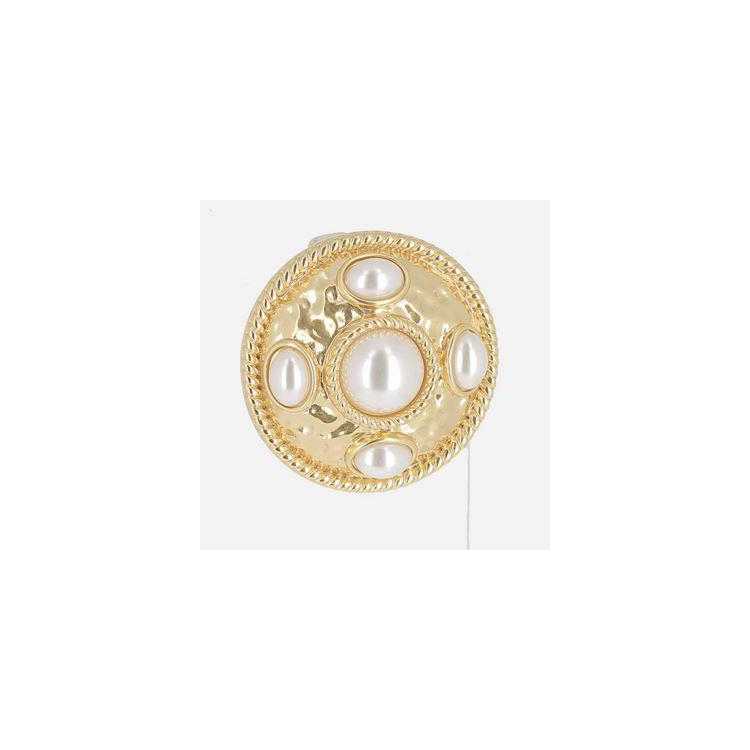 Broche MiniAcier DorePerle De Culture