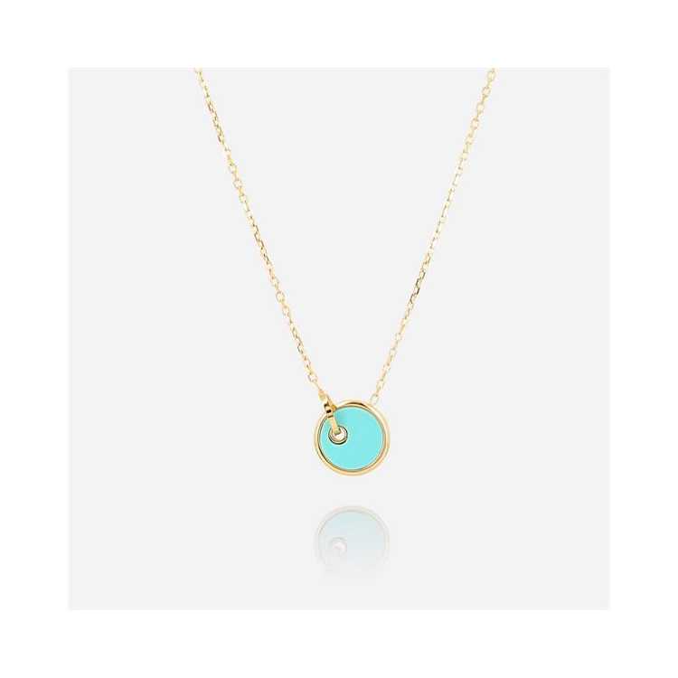 Collier-Necklace - Dore Turquois - Turquoise