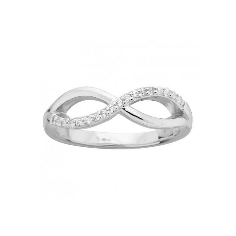 Bague .Argt.Motif Infini Et Oz