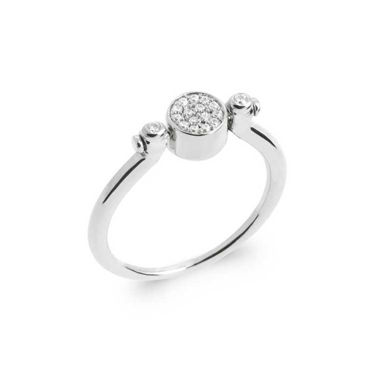 Bague Argent 925 Rhodie Nacre Oz